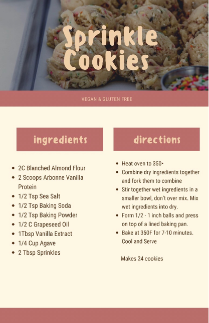 recipe to vegan sprinkle cookie recipe